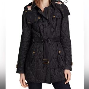 Burberry quilted hooded jacket